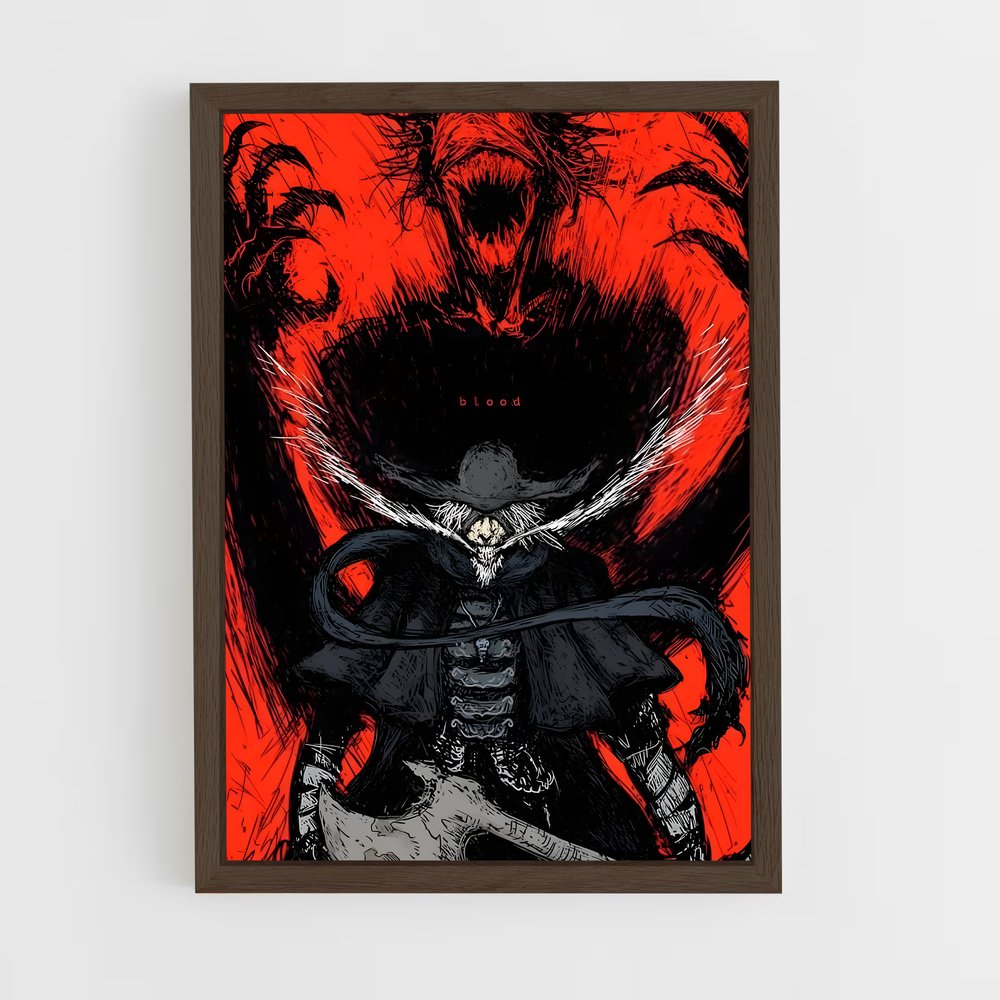 Poster Le Démon Sombre – affiche Bloodborne (vue 5)